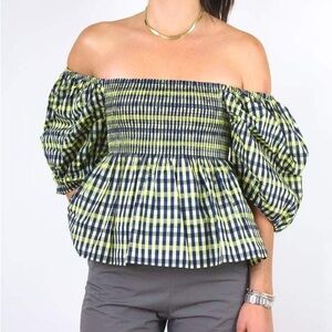 BAUM UND PFERDGARTEN MLYSSA TOP - LIMELIGHT CHECK sz 34